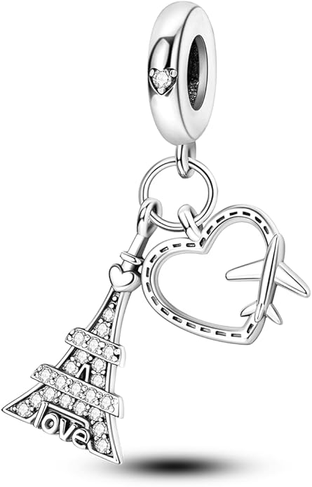 NARMO S925 Sterling Silver Charms Hamsa Charm for Pandora Bracelets Cross Charms for Bracelets Perfume High Heels Dangle Charms Silver Charms for Women