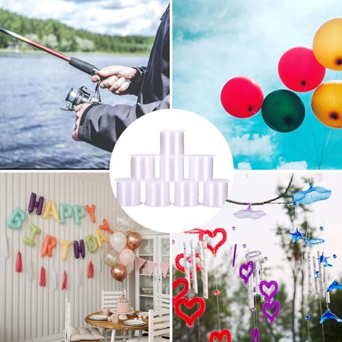 Pandahall 20m/roll 0.5mm Transparent Crystal Nylon Beading Wire Invisible Nylon Fishing Wire Cord for Hanging Decorations Jewelry Bracelet Making Craft String