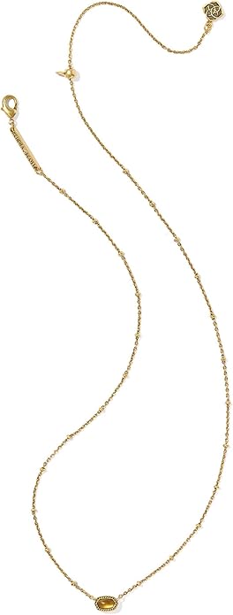Kendra Scott Mini Elisa 14k Gold-Plated Satellite Short Pendant Necklace, Fashion Jewelry for Women