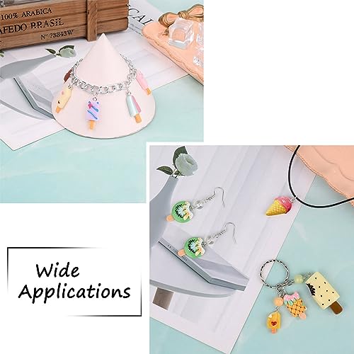 Craftdady Resin Plastic Miniature Food Snack Pendants Charms Ice Drink Juice Pendants Cute Bottle Fruit Keychain Charms Hang Ornament for DIY Craft Earring Bracelet Necklace Jewelry Making - color: Mixed Color Ice Lolly (26 Styles)