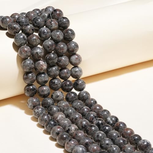 6mm Natural Flame Yooperlite Gemstone Beads Polished Round Smooth Stone Beads for Bracelets Jewelry Making 15inch Loose Beads - color: Flame Yooperlite Stone, size: 6mm