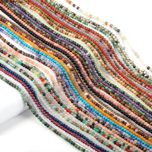 155pcs 2mm Natural Egg Yolk Stone Loose Round Beads Gemstone Smooth Samll Spacer Beads for jewerly Making Bracelet Necklace - color: Egg Yolk Stone, size: 2 mm