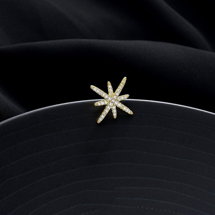 Pearl Flower Brooch for Women - Gold Plated Pearl Flower Pin Rhinestone Buttons Lapel Pin Jewelry - Valentine's Day Gift