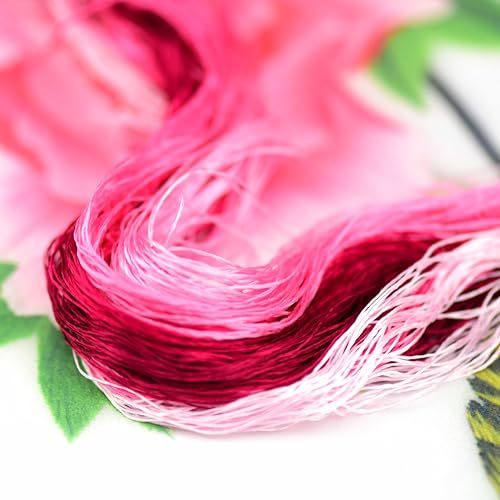 Mulberry Silk Floss Embroidery Thread Floss-Cross Stitch Threads China Silk Woven Jewelry Threads DIY Kits (09) - color: 09