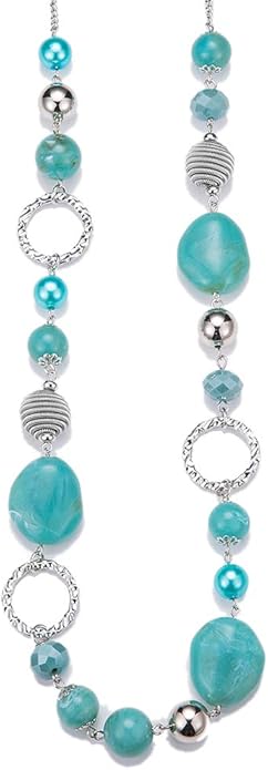 PEARL&CLUB Long Beaded Necklaces For Women - Sweater Chain Fashion Jewelry Necklace Gifts For Women