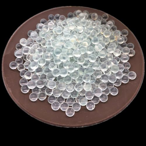 Round Glass Beads, Solid Glass Balls for Heating and Boiling Prevention Laboratory Clear Glass Boiling Stones, 4 mm Diameter, Approx 1000 Beads - size: 4 MM