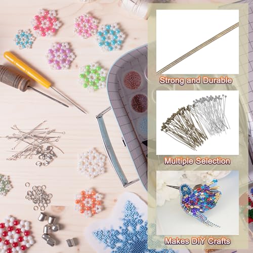 MECCANIXITY 200Pcs Plated Ball Head Pins Jewelry Making 24 Gauge 25mm Wire Head Pins Brass Ball Head Pins End Head Pins for DIY Craft Necklaces Bracelets Earrings, Bronze and Silver - color: Bronze and Silver, size: 25mm