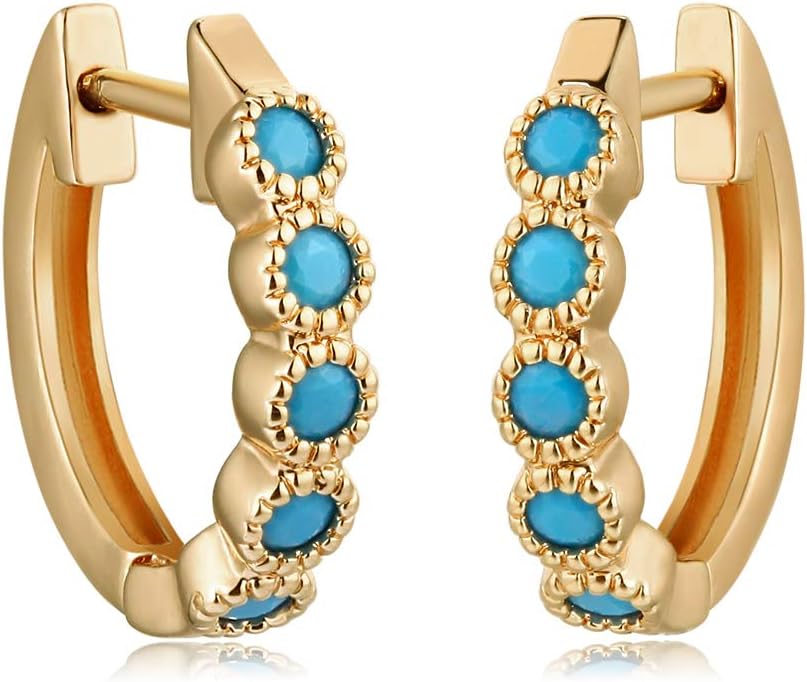 MYEARS Women Earrings Gold Huggie Hoop Ear Stud Cuff 14K Small Simple Hypoallergenic Everyday Jewelry