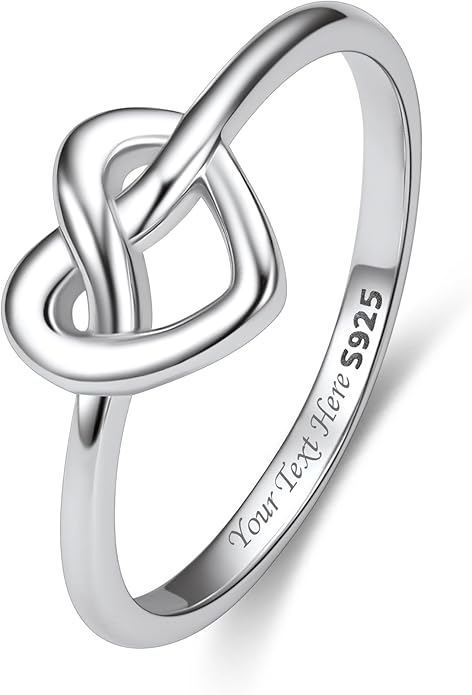 Bestyle 925 Sterling Silver Ring for Women, Minimalist Claddagh Ring Celtic Knot Ring for Women, Irish Promise Wedding Band, Gold/Rose Gold Vermeil Women Band Ring, Stackable, Gift for Her