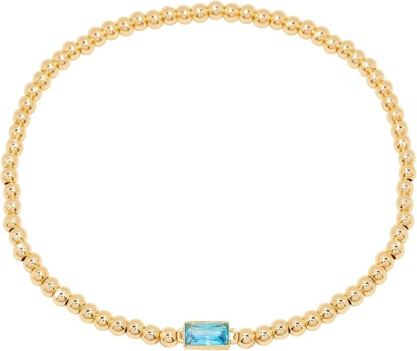 Brook & York Kylie Women's Birthstone Bead Bracelet - Custom Jewelry - Personalized Birthday Gift - Gifts for Mom