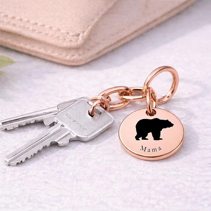SM Design Mama Animal Charm Set – Set of 4 Stainless Steel Charms – Motherhood & Family Keepsake Jewelry Charmss