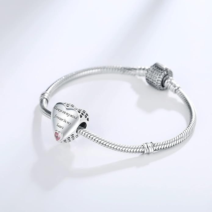 925 Sterling Silver Charms Fit Pandora Charms Bracelet I Love You to Infinity and Beyond Fit Wife Mother's Day Christmas Birthday Gift