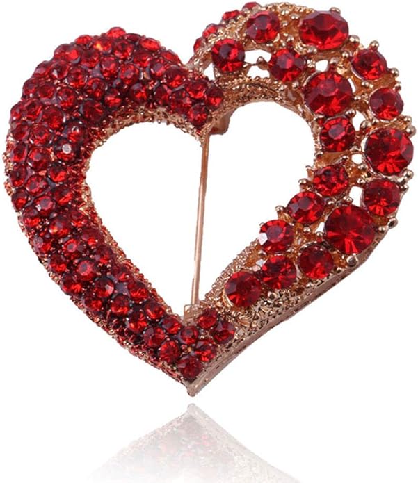 Brooch Pins for Women Girls Fashion Flower Crystal Rhinestone Pearl Jewelry