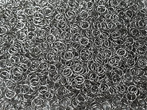 1 Pound Bright Aluminum Chainmail Jump Rings 16G 5/16" ID (3000+ Rings) - size: 16swg 5/16" Id