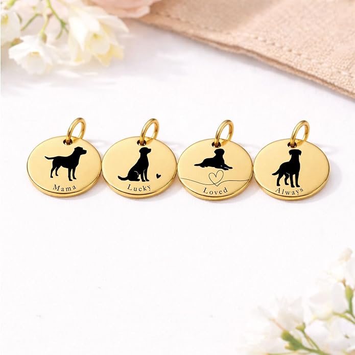 SM Design Mama Animal Charm Set – Set of 4 Stainless Steel Charms – Motherhood & Family Keepsake Jewelry Charmss