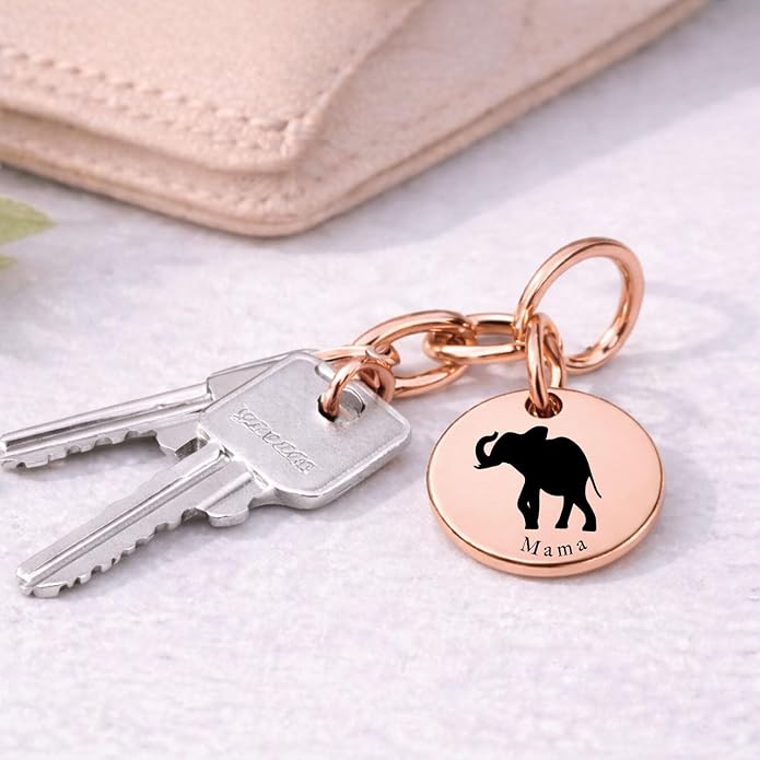 SM Design Mama Animal Charm Set – Set of 4 Stainless Steel Charms – Motherhood & Family Keepsake Jewelry Charmss