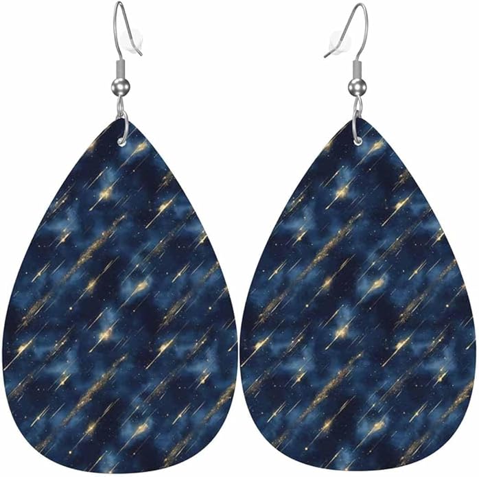 Teardrop Style Leather Earrings Outer Layer Silver Plating Hypoallergenic, Fashion Accessories Suitble Casual Outfits Parties Daily Wear for Sister Mom Wife Friends