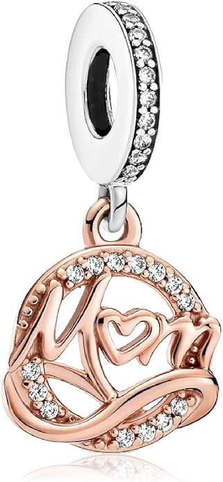 Family Mom Heart Charms 925 Sterling Silver Bead for Bracelets and Necklaces For Women Jewelry Present