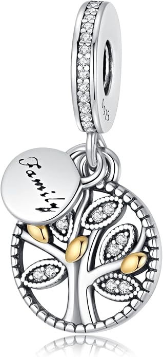 Birthday Fashion Love Heart Dangle Charm 925 Sterling Silver Charms fits Bracelets and Necklace Pendant Bead Charms Jewelry Present for Women Family Friends