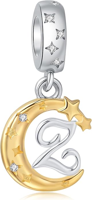 925 Sterling Silver Letter Charms fit Pandora Charms Bracelets fit Women Christmas Birthday Gift