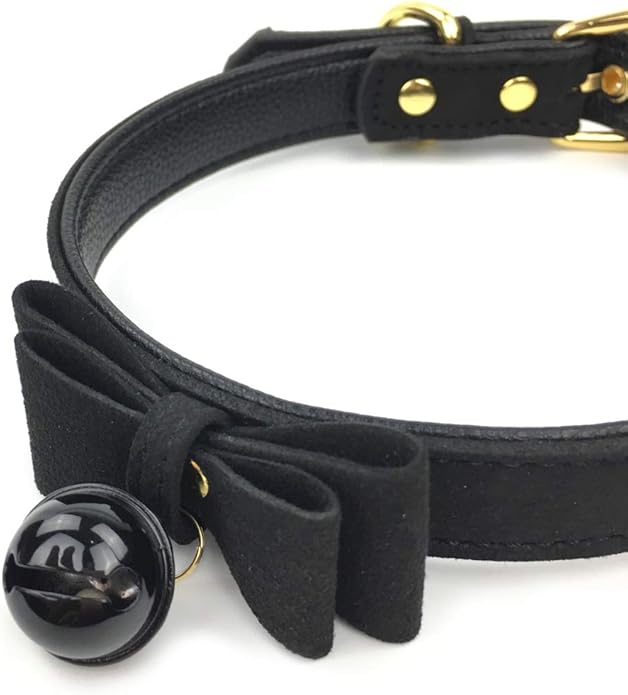 Bell Choker Collar Necklace Lolita Bow Collar Cat Kitty Velvet Necklace