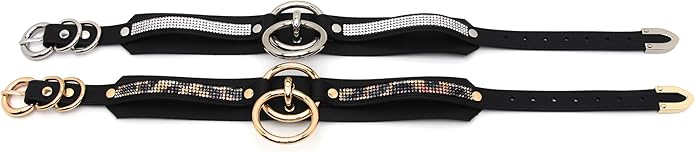 Lookook Fashion O-Ring Faux Leather Choker Necklaces Collar For Womens