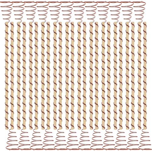 WFIST 24 Pack Electroculture Plant Stakes, Electroculture Copper Gardening Antennas, High-Efficiency Electroculture Gardening Copper Coil for Enhanced Growth, Eco-Friendly Garden Solution (15.8")