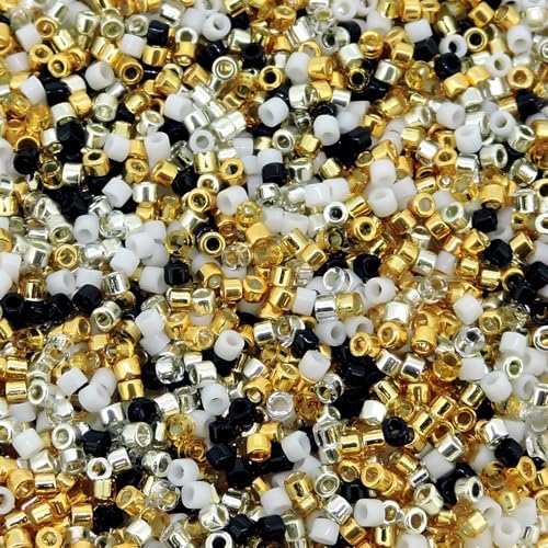 Essential Color Collection Mix, Miyuki Delica Seed Beads, Size 11/0, 7 Gram Tube