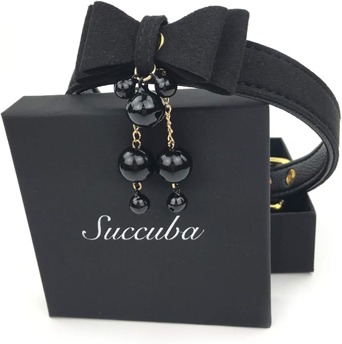 Bell Choker Collar Necklace Lolita Bow Collar Cat Kitty Velvet Necklace
