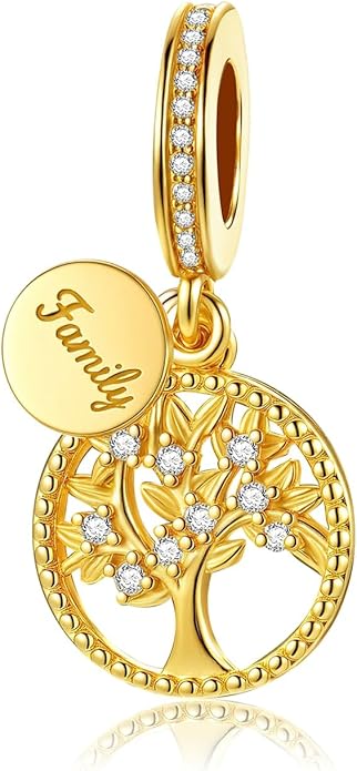 Birthday Fashion Love Heart Dangle Charm 925 Sterling Silver Charms fits Bracelets and Necklace Pendant Bead Charms Jewelry Present for Women Family Friends