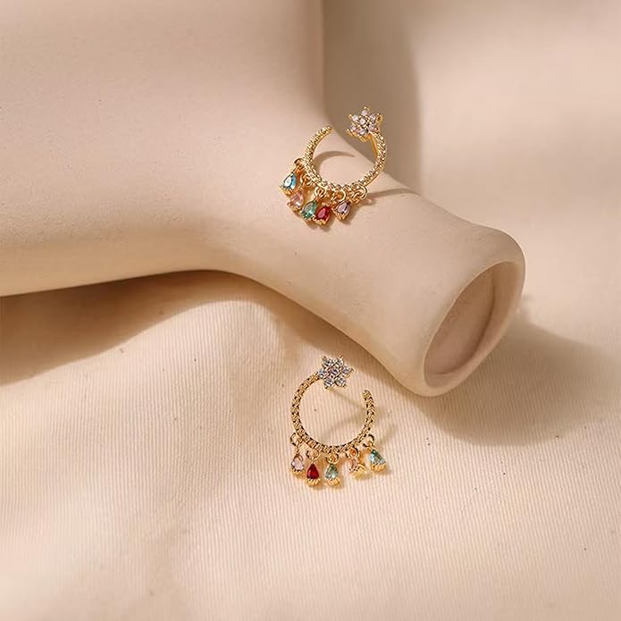 Gold Flower Statement Earrings for Women, Large Chunky Bohomian Summer Beach Floral Earring, Irregular Bold Exaggerated Earrings
