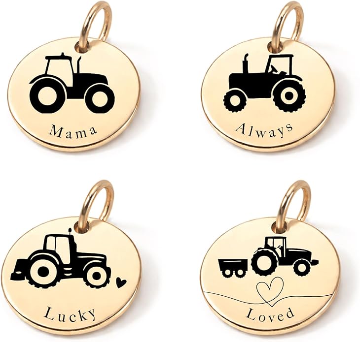 SM Design Mama Animal Charm Set – Set of 4 Stainless Steel Charms – Motherhood & Family Keepsake Jewelry Charmss