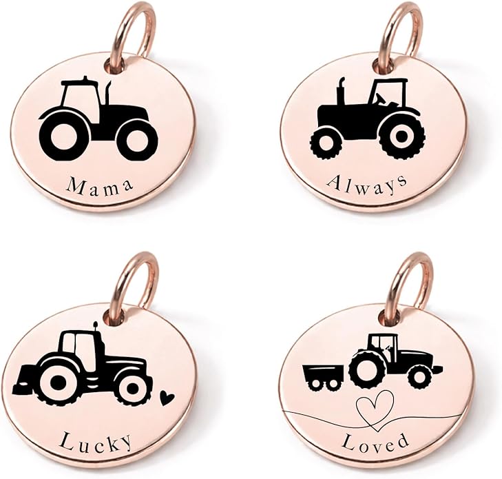 SM Design Mama Animal Charm Set – Set of 4 Stainless Steel Charms – Motherhood & Family Keepsake Jewelry Charmss