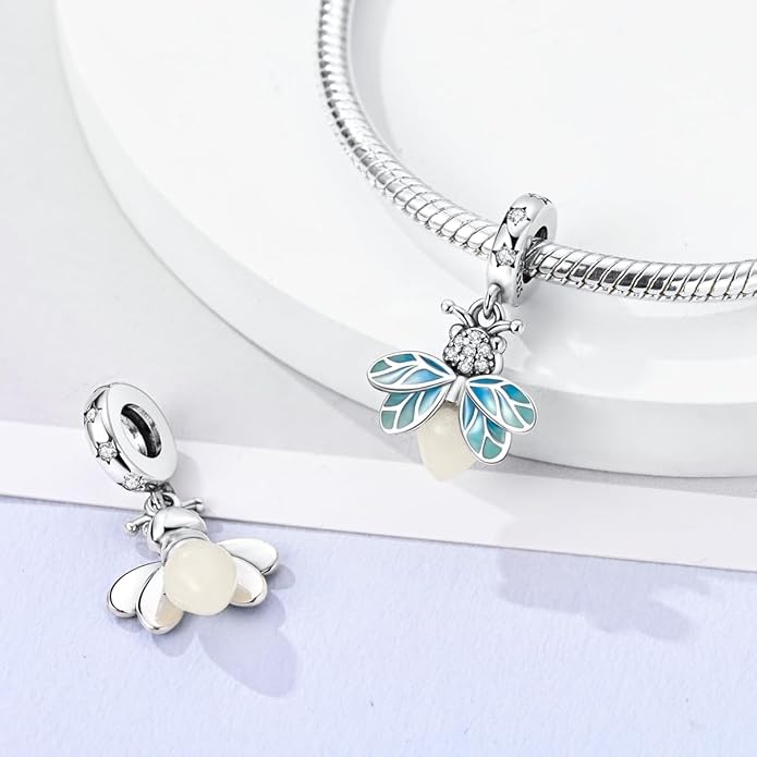MULA 925 Sterling Silver Charms for Bracelets and Necklaces Family Letters Dangle Pendants Airplane Travel Beads Family Tree Jewelry Charms for Women