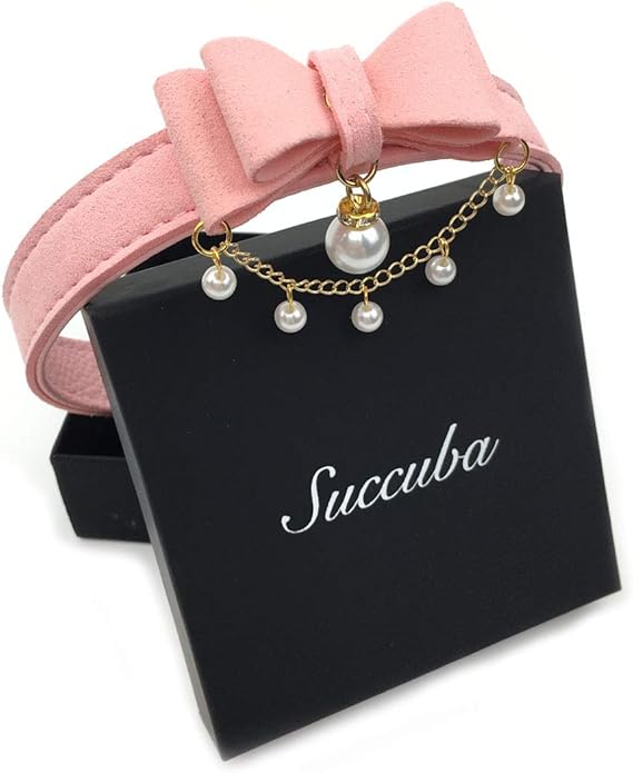 Bell Choker Collar Necklace Lolita Bow Collar Cat Kitty Velvet Necklace