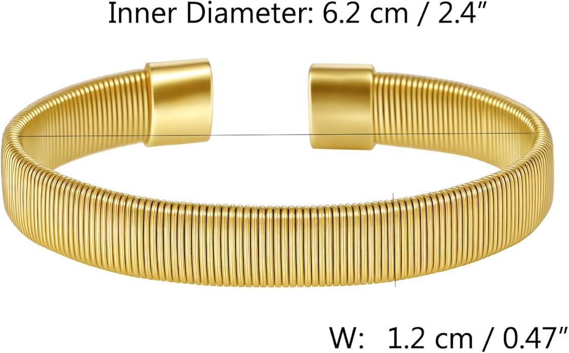 hotoo Minimalist Cuff Bracelets for Women Stackable Bracelet Christmas
