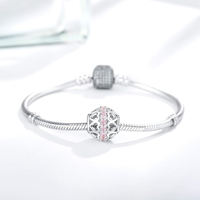 925 Sterling Silver Charms Fit Pandora Charms Bracelet I Love You to Infinity and Beyond Fit Wife Mother's Day Christmas Birthday Gift