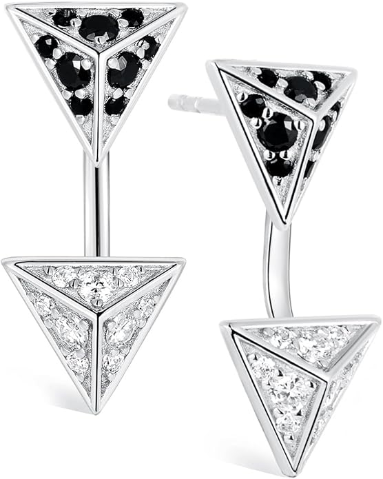 Color-D VVS1 Clarity Moissanite Leaf Angel Wings Dangle Earrings, Solid 925 Sterling Silver with Gold/White Gold Plated, Christmas Birthday Mother's Day Anniversary Earrings for Her