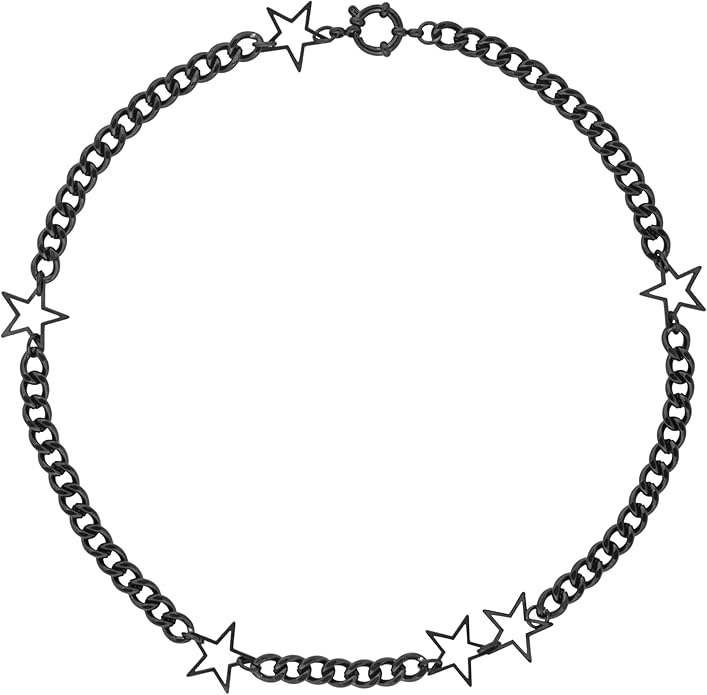 Sacina Gothic Punk Star Necklace, Star Choker, Emo Punk Grunge Y2k Necklace, Y2k Jewelry, Christmas Jewelry Gift For Women