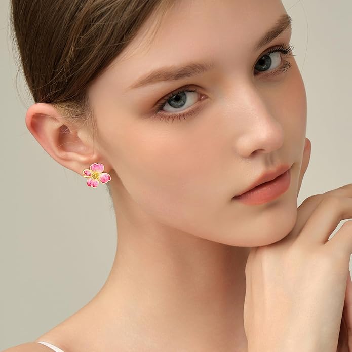 Clip on Earrings Women, 14K Gold Plated Earrings for Sensitive Ears, Fashion Women's Earrings Jewelry Birthday Gift for Wife Grandma Daughter Girls on Christmas Thanksgiving