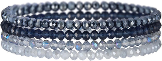 Noessla Beaded Boho Stretch Bracelet Colorful Stackable Crystal Beads Bracelets Trendy Costume Jewelry Mothers Day Gifts for Women
