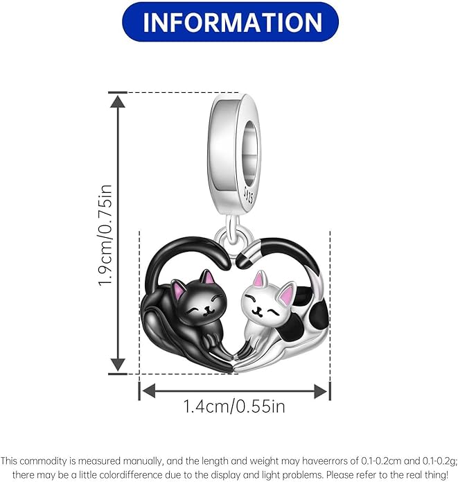 Cute Panda Animal 925 Sterling Silver Charms for Bracelets and Necklace Dangle Pendants Butterfly Elephant Dog Bead Jewelry Present for Women Family Friends