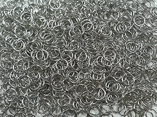 1 Pound Bright Aluminum Chainmail Jump Rings 16G 7/16" ID (2000+ Rings) - size: 16SWG 7/16" ID