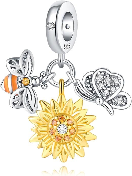 Cute Panda Animal 925 Sterling Silver Charms for Bracelets and Necklace Dangle Pendants Butterfly Elephant Dog Bead Jewelry Present for Women Family Friends