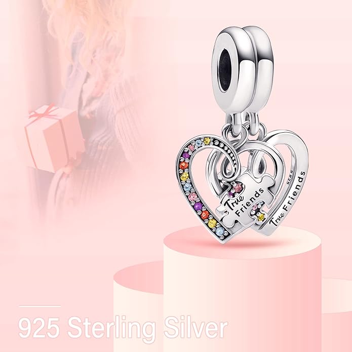MITSOKU 925 Sterling Silver Charms for Bracelets Necklaces Animal prototype Pendant Safety Chain Dangle Pendants Beads Christmas Day Charms Jewelry Gift for Women