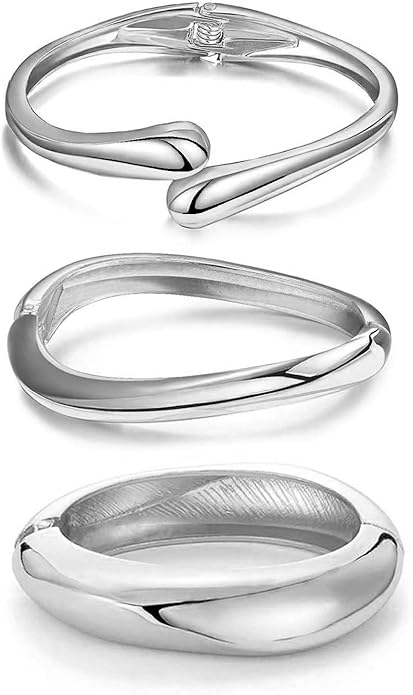 Gold Bangle Bracelets for Women Teens Trendy Chunky Adjustable Twist Cuff Bracelet Jewelry Gifts