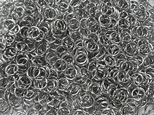 1 Pound Bright Aluminum Chainmail Jump Rings 14G 5/16" ID (1700+ Rings) - size: 14SWG 5/16" ID