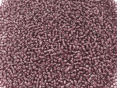 Seed Beads Size:11/0 50 gr / 1.76 oz (Dark Brown Silver Lined) - color: Dark Brown Silver Lined