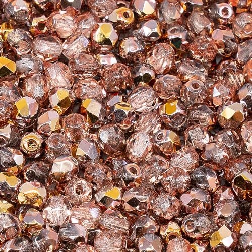 Czech 50-Piece Glass Beads, 6x9mm, Teardrop Opal White Pink Luster (14495) - color: Opal Pink Luster