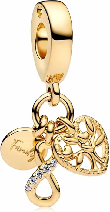 Family Mom Heart Charms 925 Sterling Silver Bead for Bracelets and Necklaces For Women Jewelry Present
